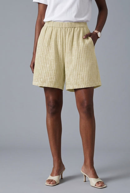 Marisol | Striped Wide-Leg Shorts