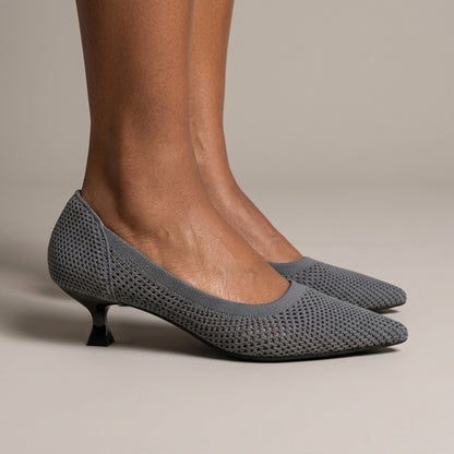 Brontë Arabella | Knit Kitten Heel Pumps
