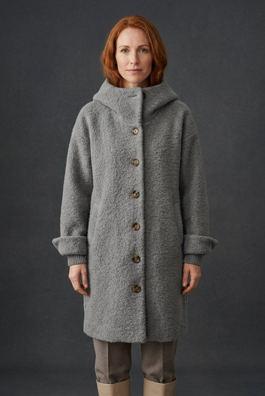 Orla | Women's Warm Classic Tailored Coat with Pockets