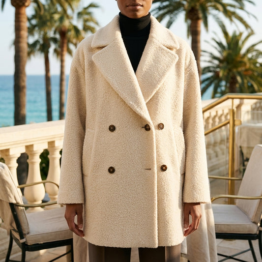 Hulda | Double Breasted Lapel Coat