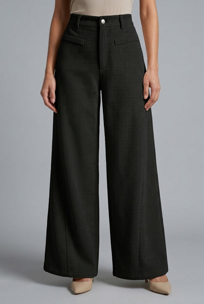 Evise | Corduroy Straight-Leg Trousers