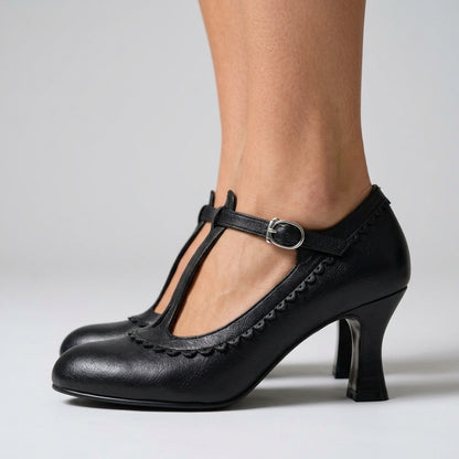 Laetitia | T-Strap Leather Loafer