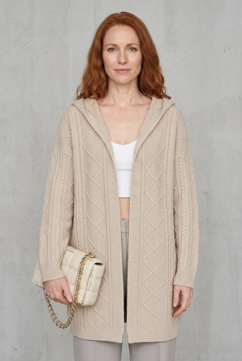 Rina | Extended Hooded Cardigan