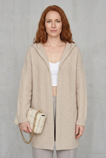 Rina | Extended Hooded Cardigan