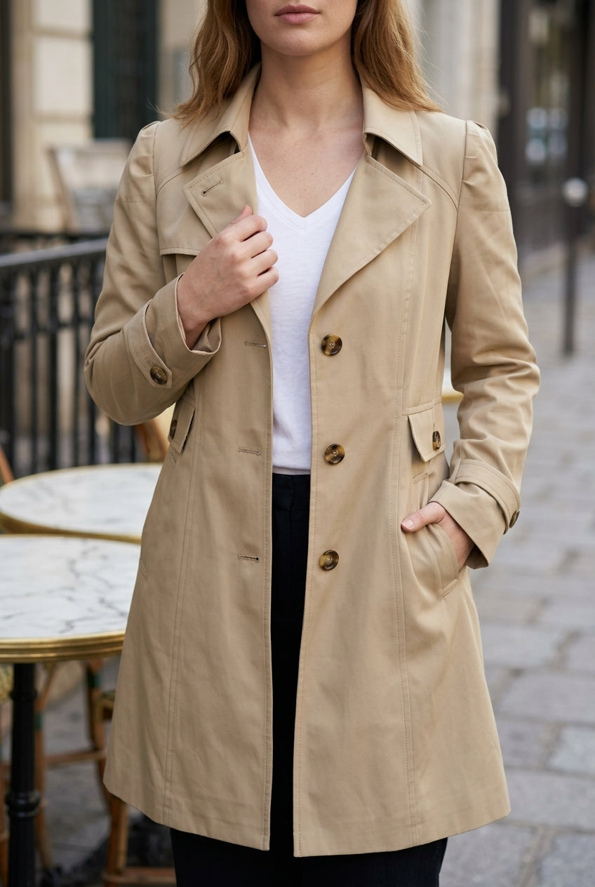 Wava | Single-Breasted Trench Coat