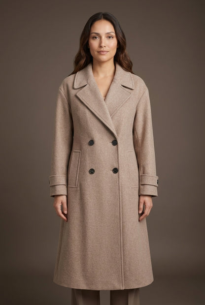 Pia | Women's Tailored Elegant Coat with Button Details