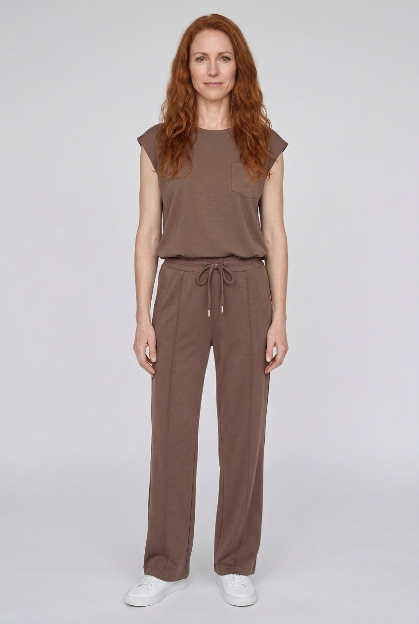 Relaxed Lounge Set for Women, Soft Breathable Co-Ord Matching Top & Bottom, for Casual Wear, Lounging & Everyday