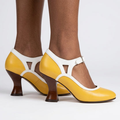Melisande | Buckle Strap Loafer Heel