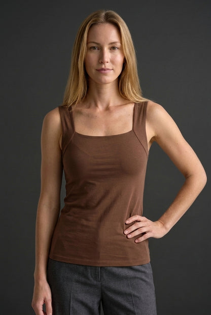 Comfortable Bra Tank Top for Women, Built-In Support Soft Breathable, for Summer, Everyday Wear & Casual