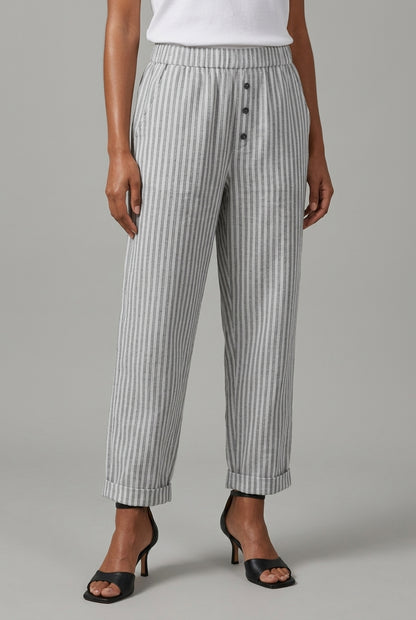 Vada Madeleine | Striped Wide Leg Pants