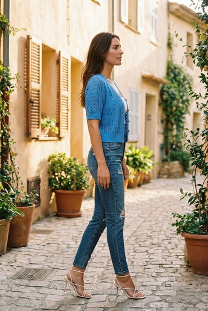Caroline | Lightweight Short Sleeve Cardigan
