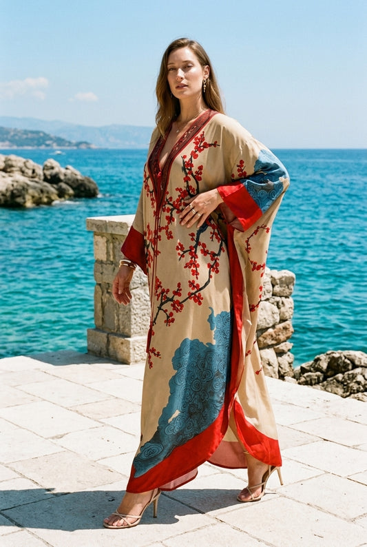 Vincenza | Batwing Sleeve Maxi Dress