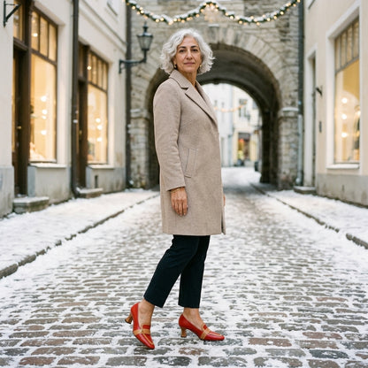 Norabelle Wren | Two-Tone Prism Heels