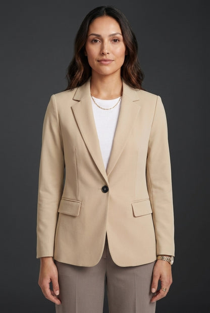 Tailored Blazer for Women, Structured Long-Sleeve Lightweight, for Work, Office, Evening & Everyday Wear