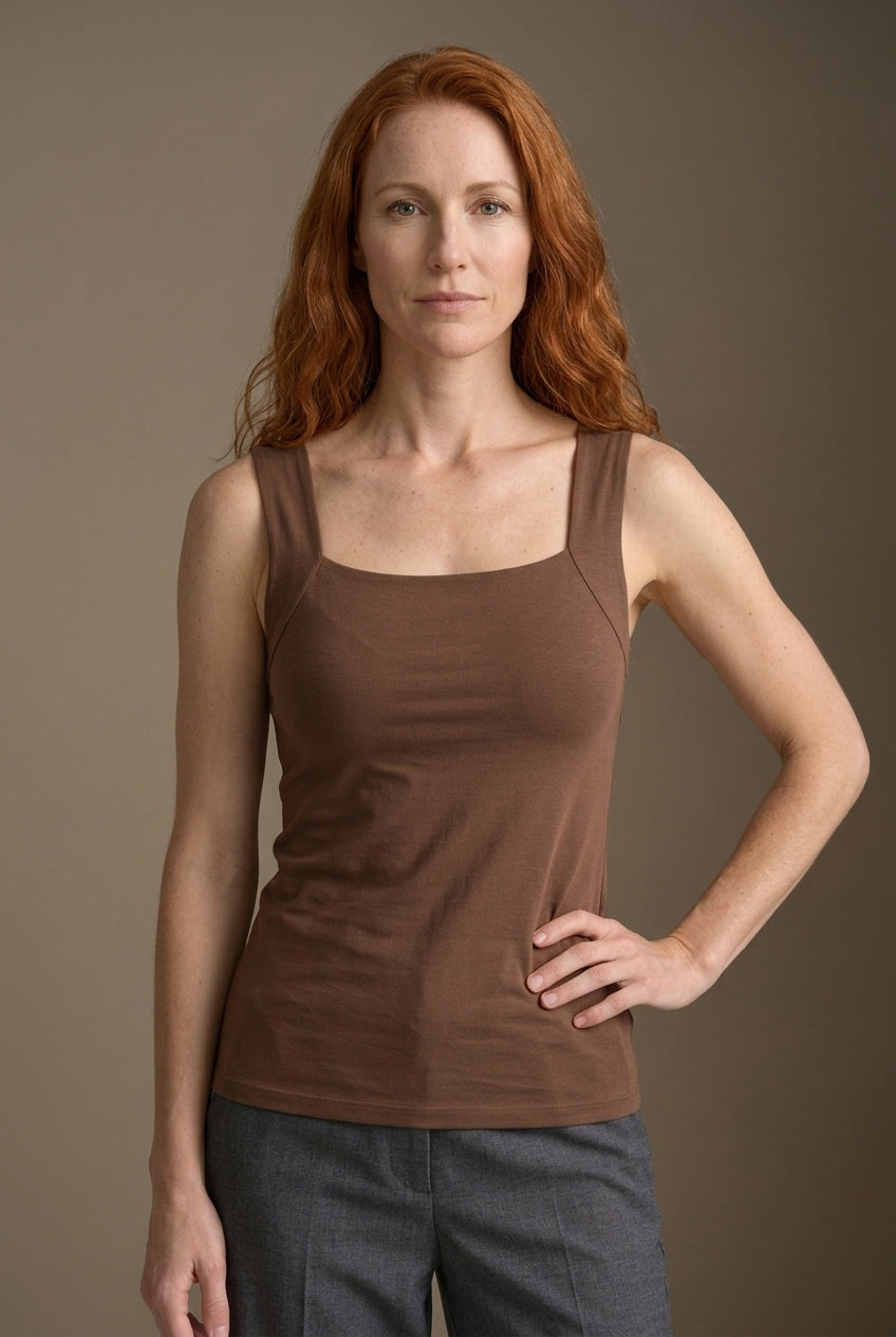 Comfortable Bra Tank Top for Women, Built-In Support Soft Breathable, for Summer, Everyday Wear & Casual