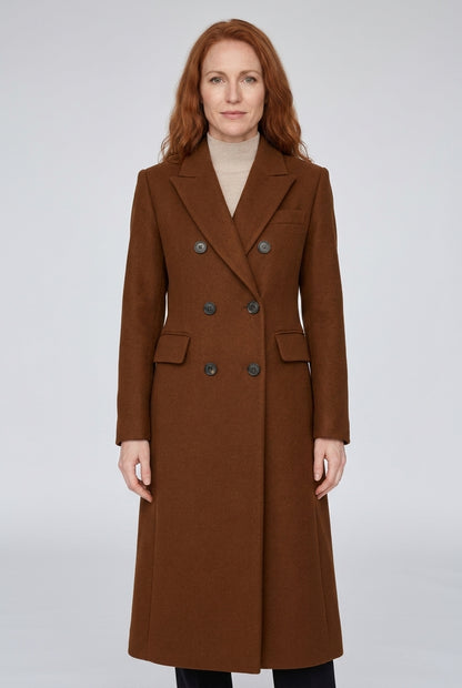 Arla | Women's Cozy Tailored Elegant Fabric-Blend Overcoat