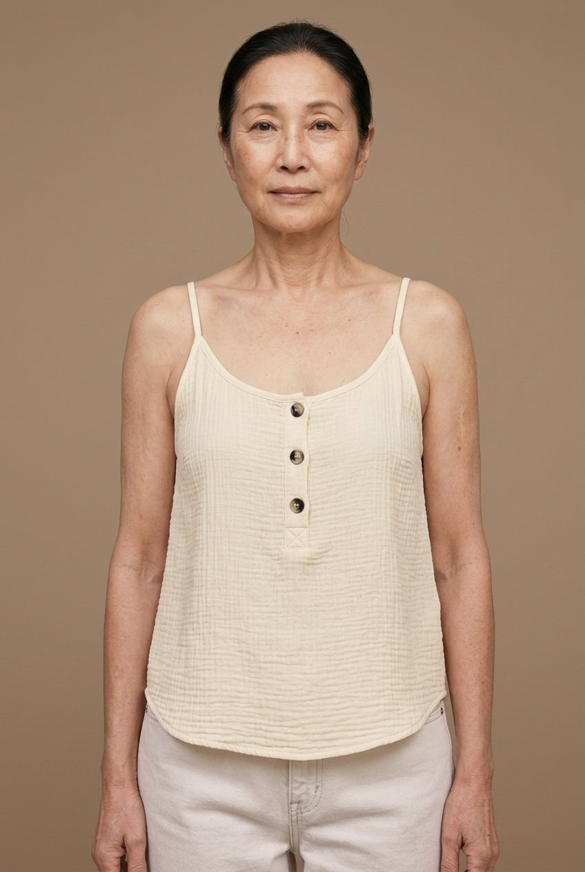 Elegant Button-Front Blouse for Women, Strap Detail Lightweight, for Work, Casual, Date Night & Everyday Wear