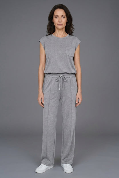 Relaxed Lounge Set for Women, Soft Breathable Co-Ord Matching Top & Bottom, for Casual Wear, Lounging & Everyday