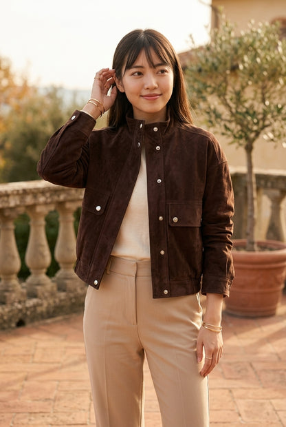 Irma | Slim Turtleneck Autumn Jacket