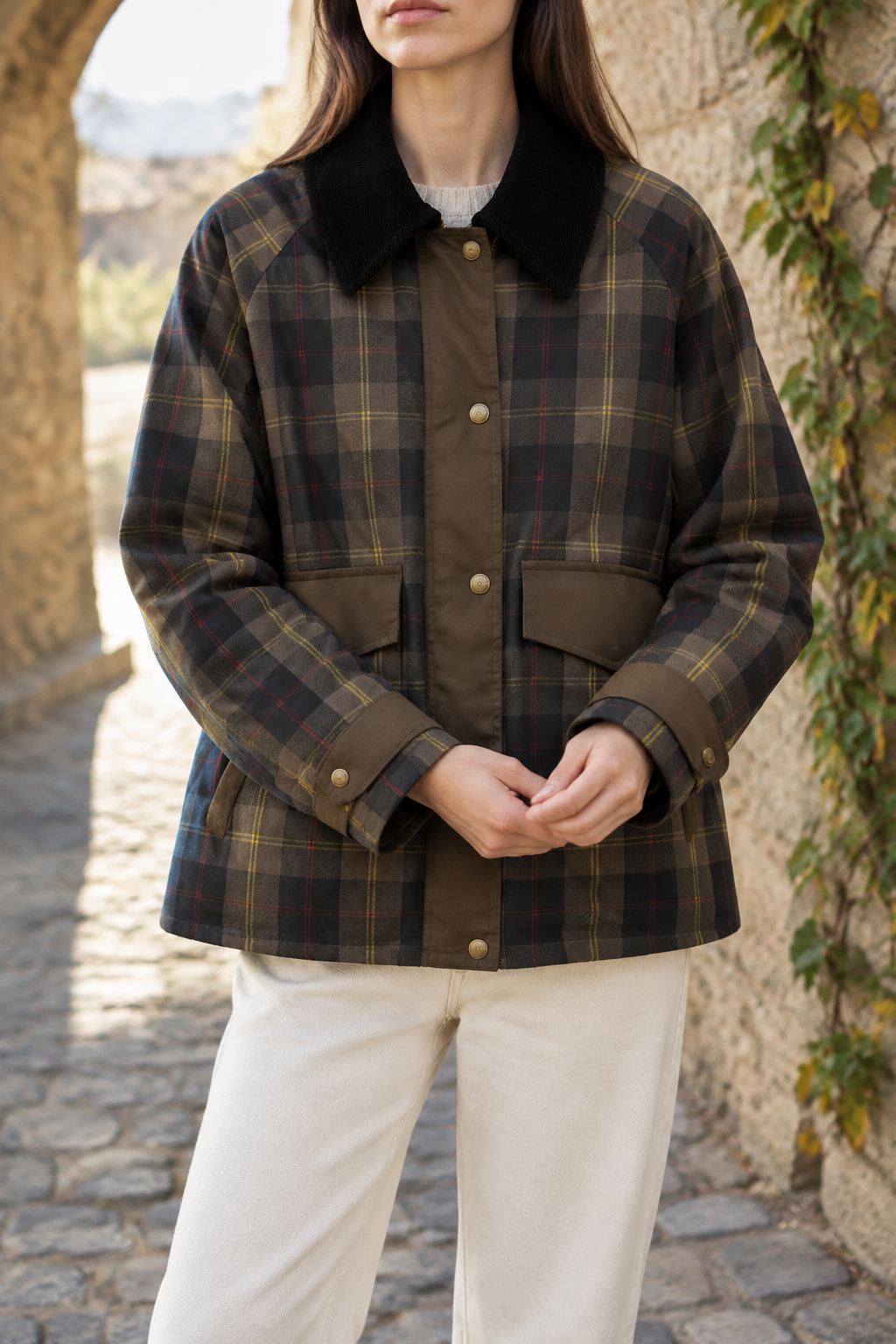 Edise | Vintage Plaid Jacket