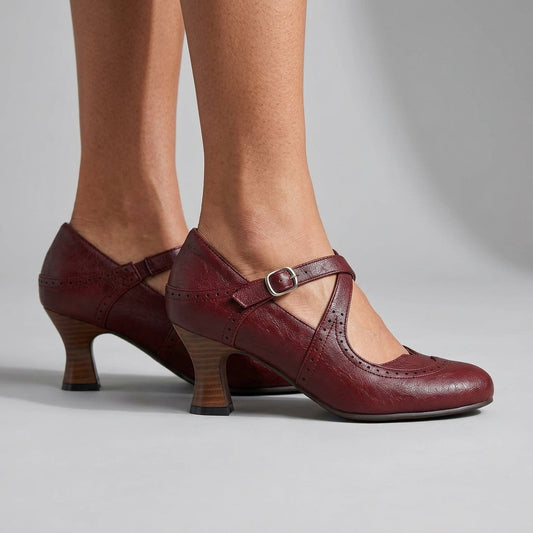 Nicoletta | Brogue Leather Loafers
