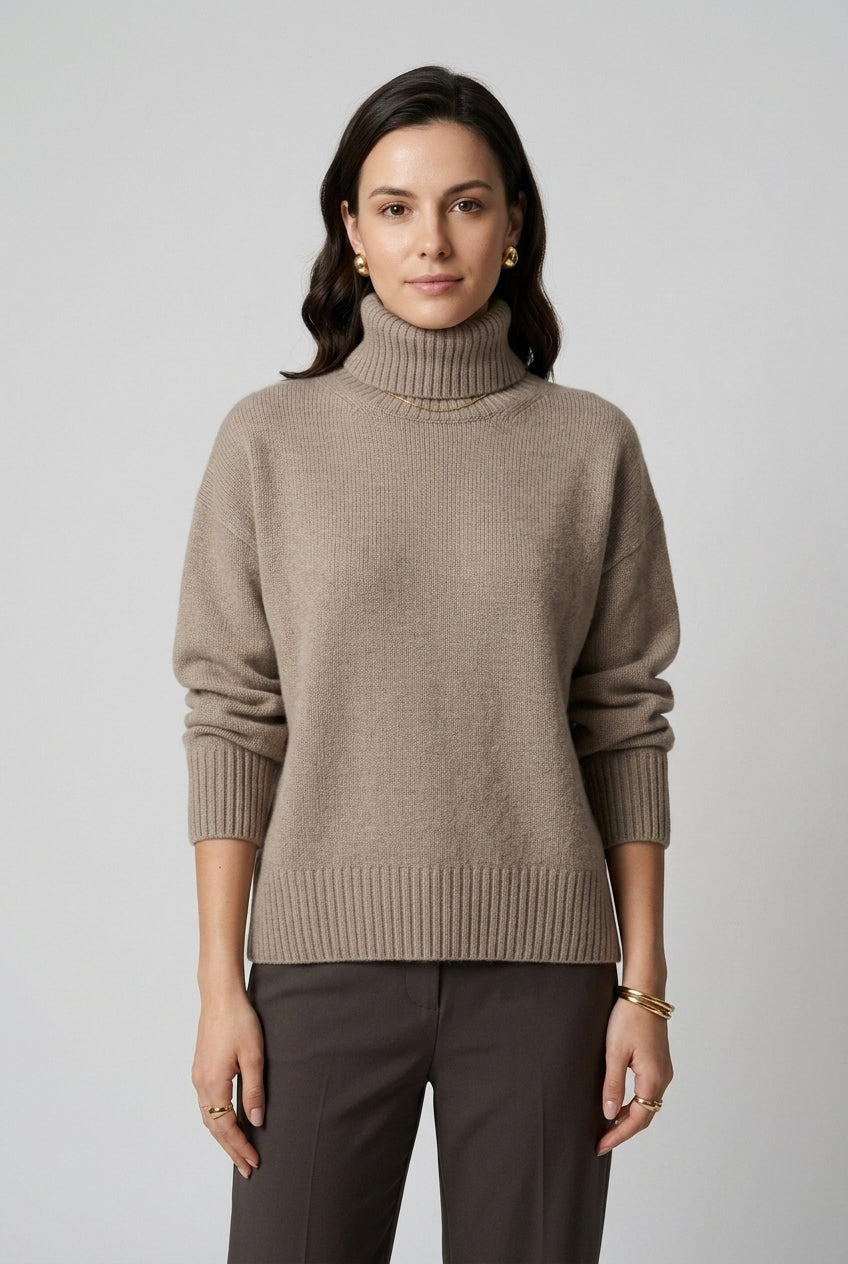 Caroline Tamsin | Cashmere Roll Neck Sweater