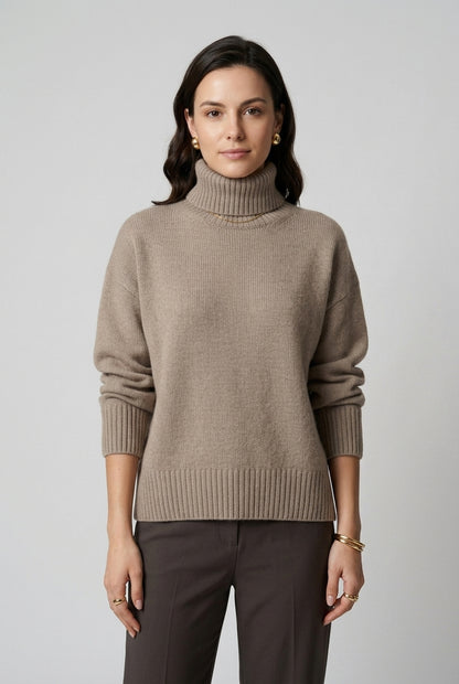 Caroline Tamsin | Cashmere Roll Neck Sweater