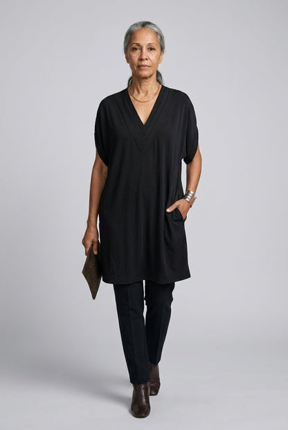 Ondrea | Draped V-Neck Mini Dress