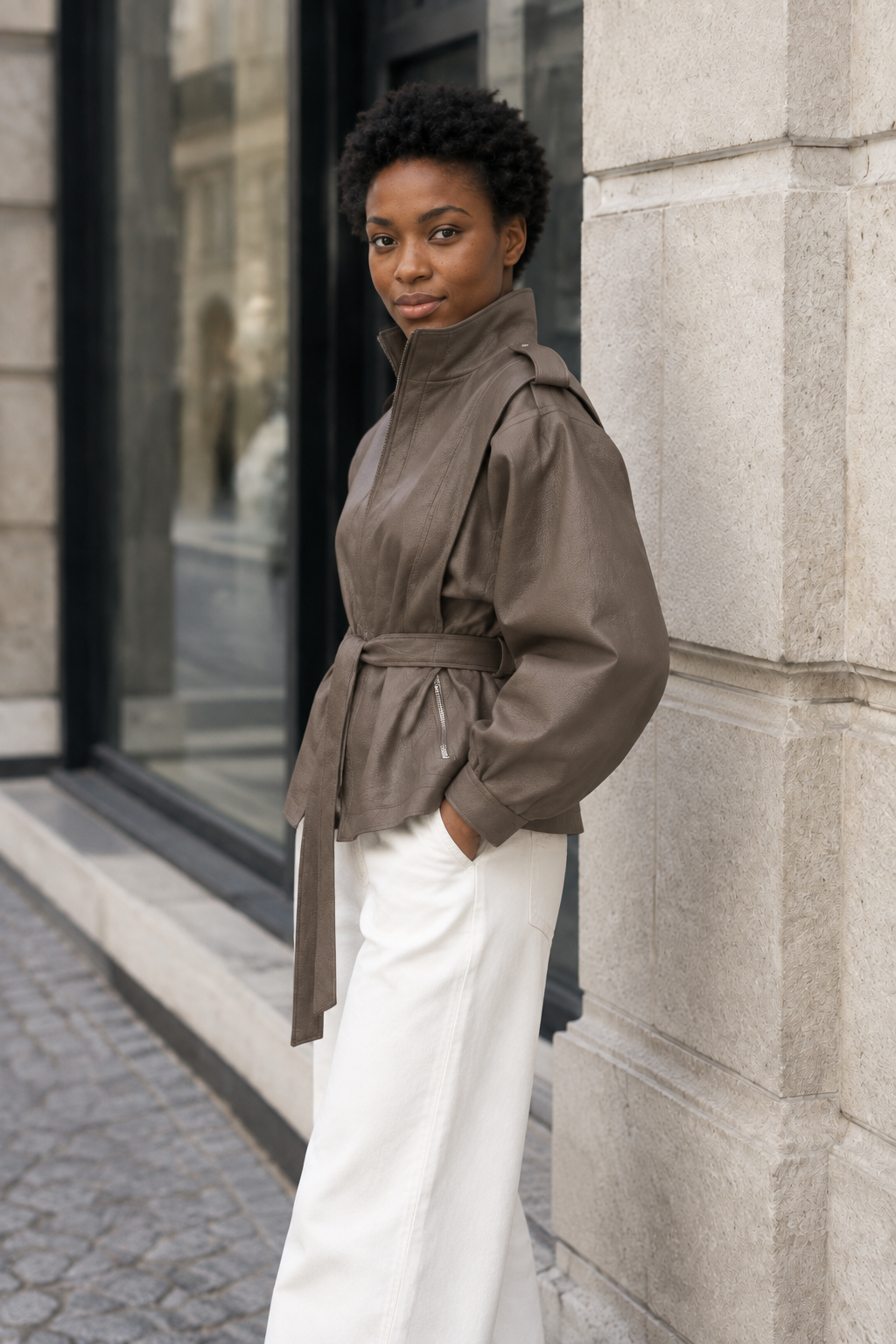 Polia | Faux Leather Jacket