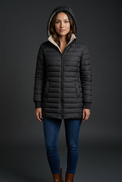 Cleo | Women's Sherpa-Lined Structured Winter Coat