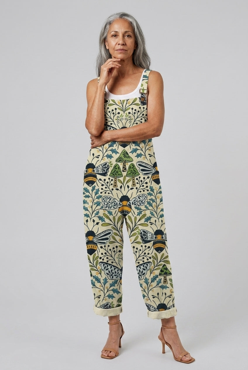 Xaviera | Retro Floral Jumpsuit
