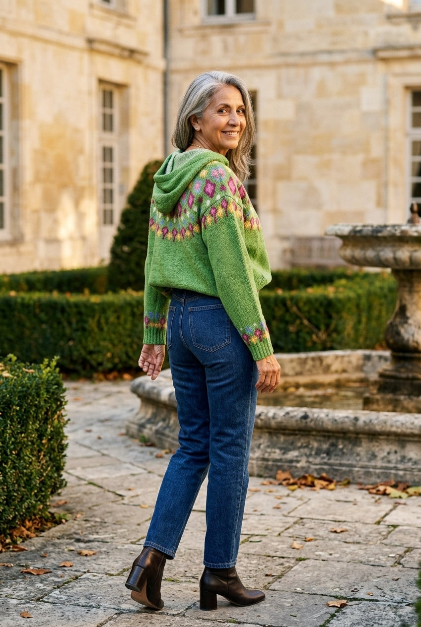 Antonia Ombeline | Oversized Fair Isle Hoodie