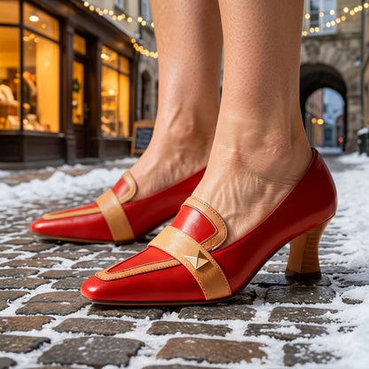 Norabelle Wren | Two-Tone Prism Heels
