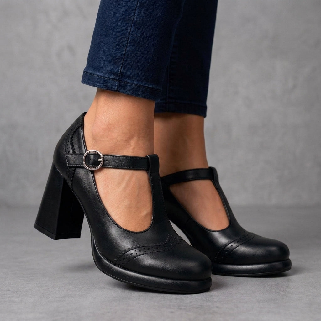 Ferdinande | Brogue Block-Heel Loafers
