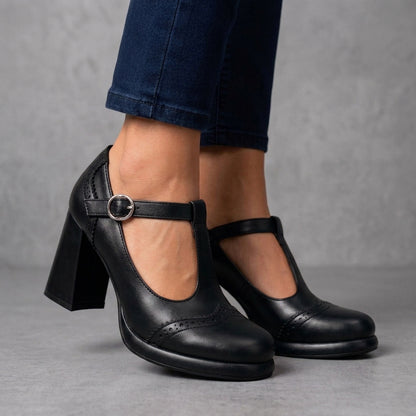 Ferdinande | Brogue Block-Heel Loafers