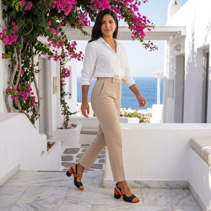 Fern Ember | Retro Slingback Block Heel