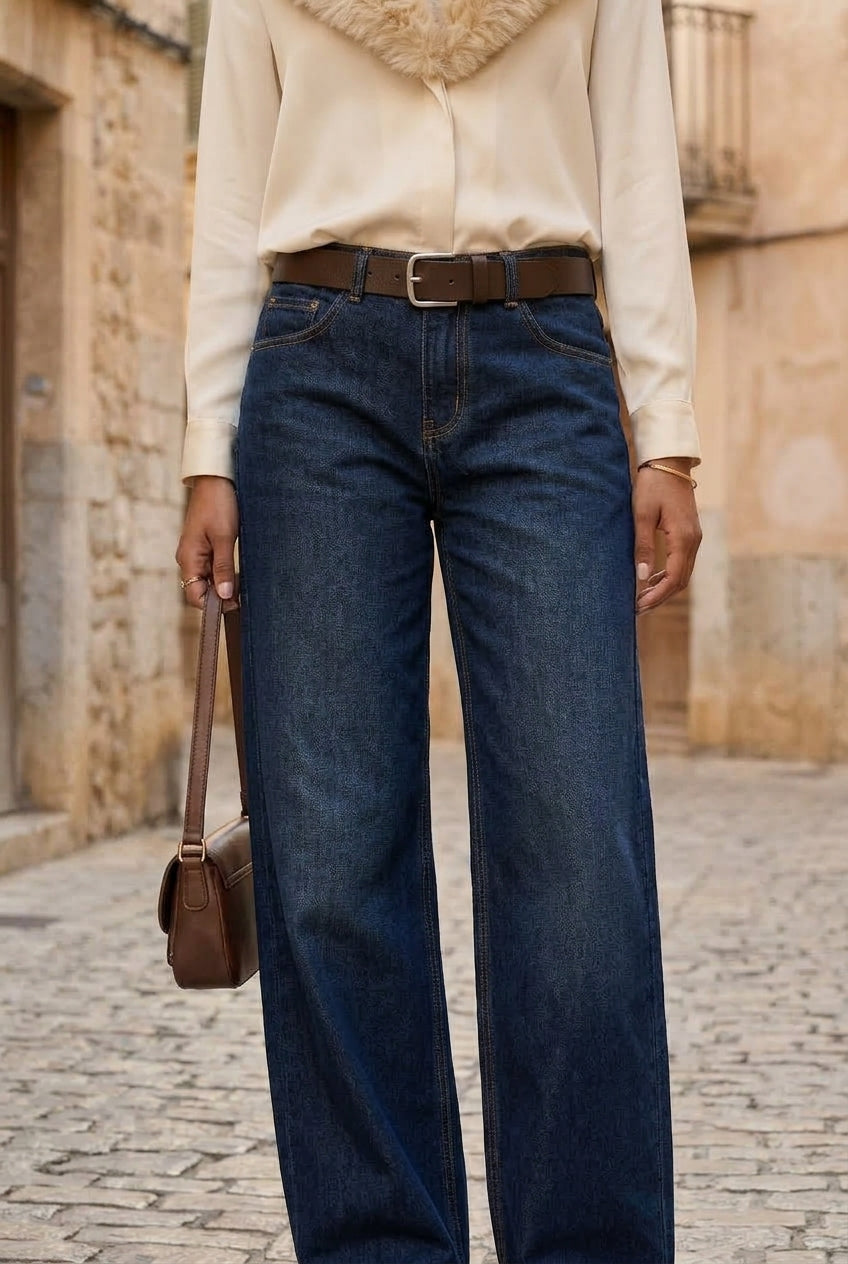 Ullya | Vintage Baggy Straight-Leg Jeans