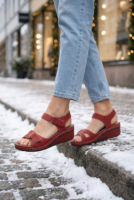 Elegant Orthopedic Strap Sandals for Women, Lightweight Comfort Sole with Heel Support, for Summer, Casual & Everyday We