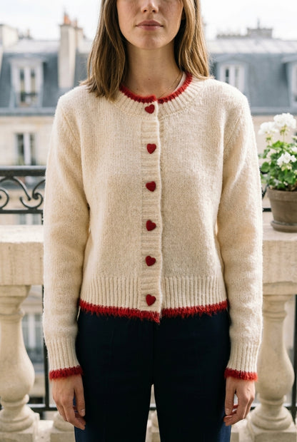 Amya | Retro Splicing Knitted Cardigan