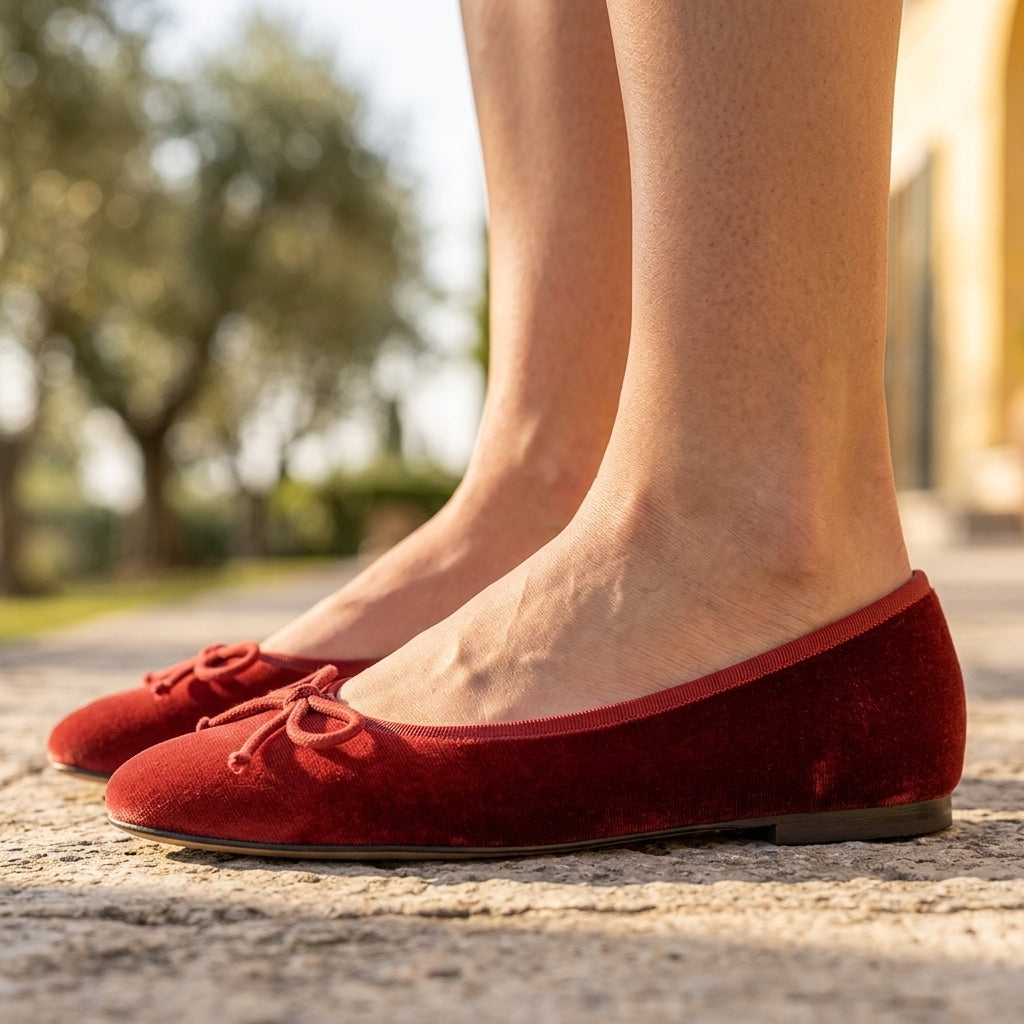 Ivana | Silk Ballet Flat