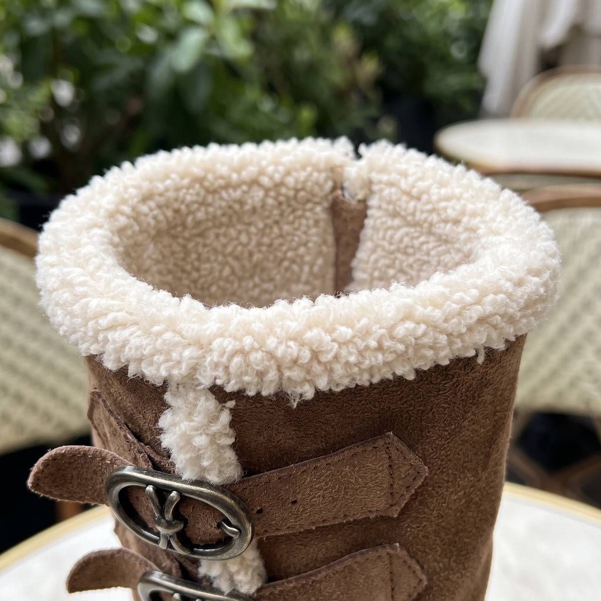 Zolis | Sherpa-Lined Suede Platform Boot