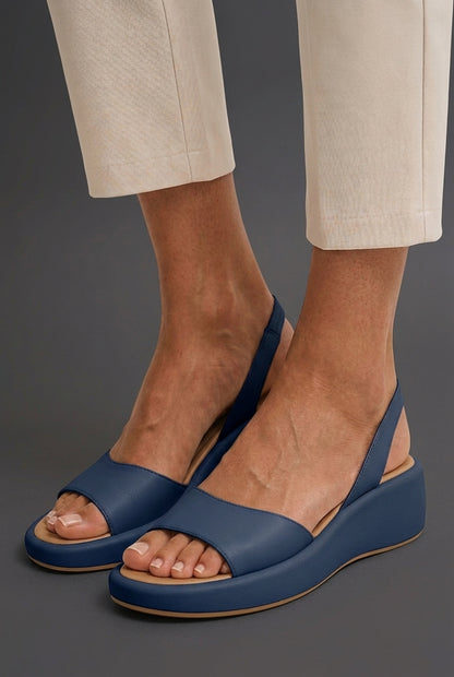 Elegant Open Toe Sandals for Women, Minimalist Ultralight with Padded Footbed, for Summer, Travel & Everyday Wear