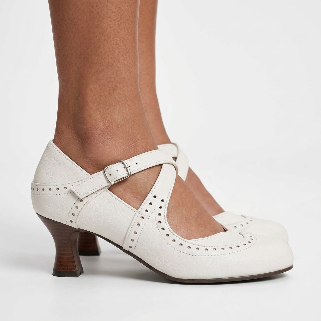 Nicoletta | Brogue Leather Loafers