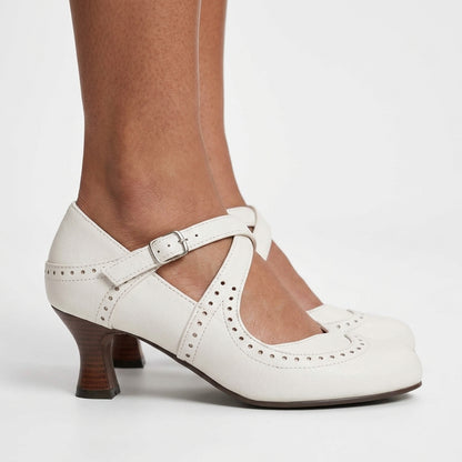 Nicoletta | Brogue Leather Loafers