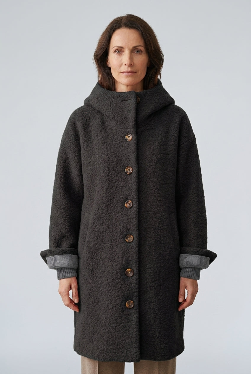 Orla | Women's Warm Classic Tailored Coat with Pockets
