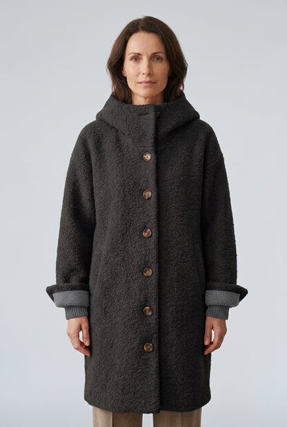 Orla | Women's Warm Classic Tailored Coat with Pockets