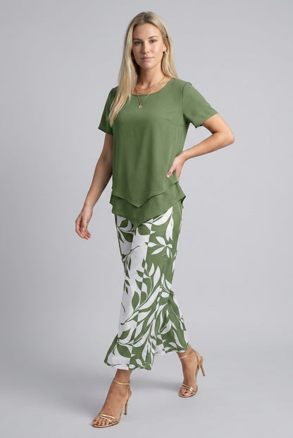 Lorenza | Leaf Print Two-Piece Set