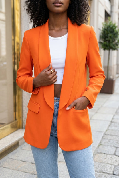 Bria | Open-Front Tailored Blazer