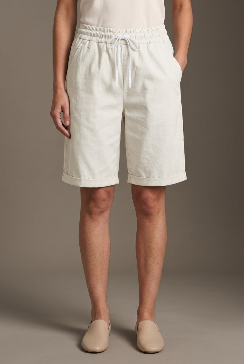 Summer Women's Relaxed Cotton Shorts with Pockets