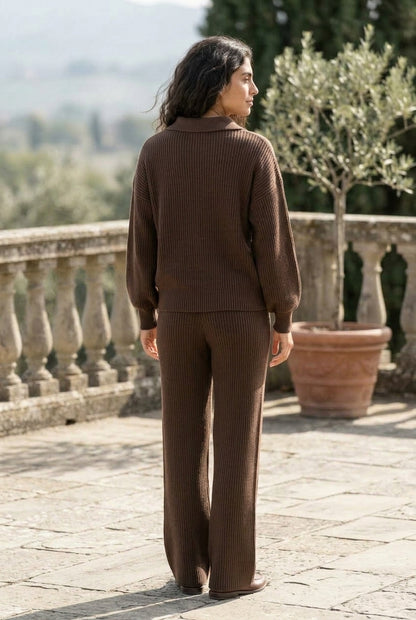 Zelis | Polo Knit Two-Piece Set